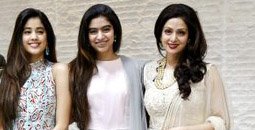 Sridevi with her daughters
