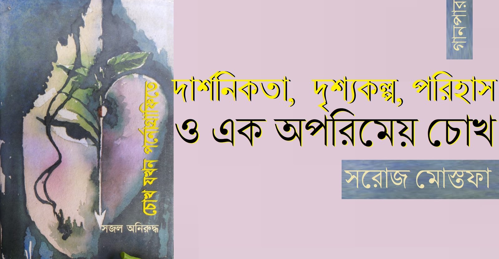 দার্শনিকতা,  দৃশ্যকল্প, পরিহাস ও এক অপরিমেয় চোখ || সরোজ মোস্তফা  